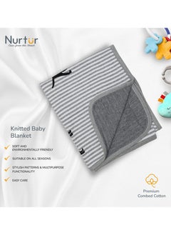 Nurtur Soft Baby Blankets For Boys And Girls 100% Combed Cotton Lightweight Fleece  - Image 3