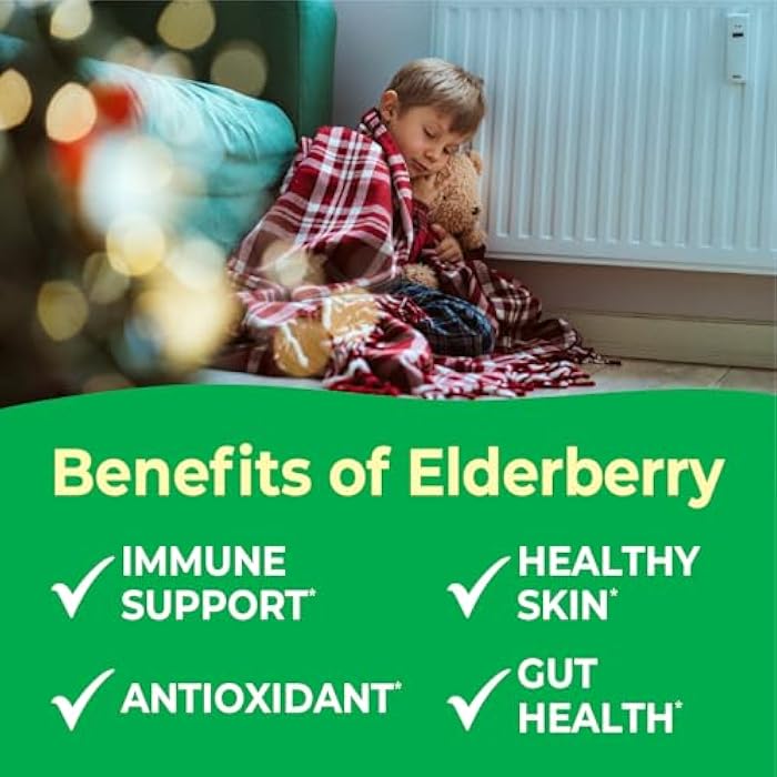 VitaWorks Kids Elderberry Vitamin C and Zinc - Great Tasting Strawberry Flavor Sambucus Elderberry Immune Support for Kids - Made in USA, Vegan, Kosher, Non-GMO - 120 Black Elderberry Chewables - Image 3