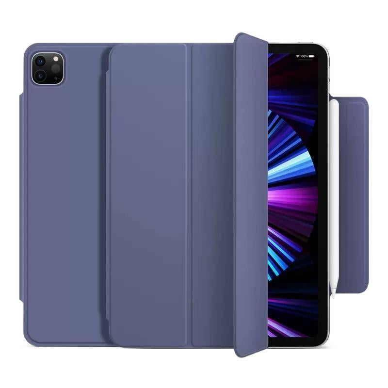 DGG حافظة آيباد ذكية متوافقة مع iPad Pro 12.9 / iPad Mini مع حامل قلم باللون بنفسجي باللون البنفسجي - Image 1