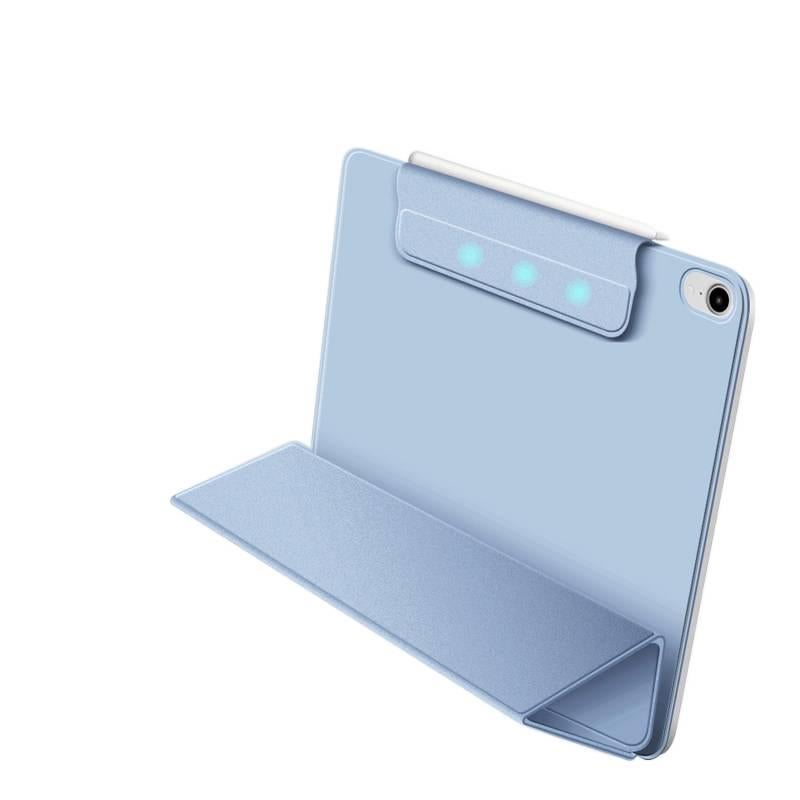 DGG حافظة آيباد ذكية متوافقة مع iPad Pro 12.9 / iPad Mini مع حامل قلم باللون بنفسجي باللون البنفسجي - Image 5