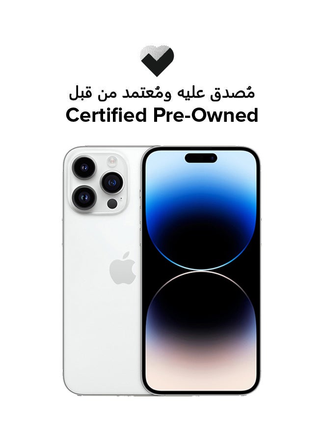 Apple Certified Pre Owned - iPhone 14 Pro Max 128GB Silver 5G With Facetime - International Version - Image 1