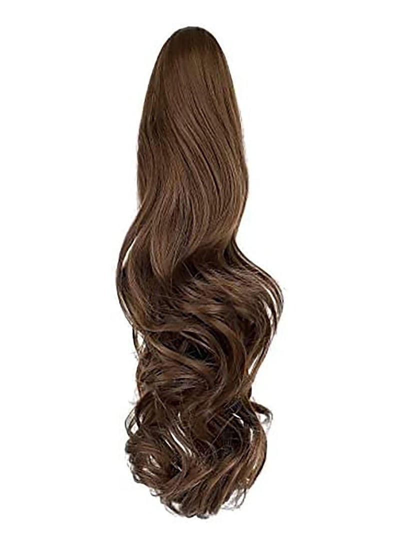 إستيل 40 سم ذيل حصان إطالة مخلب مجعد مموج مشبك في قطعة شعر صناعية وصلات شعر من قطعة واحدة ذيل حصان ألفك طويل ذيل حصان للنساء - Image 1