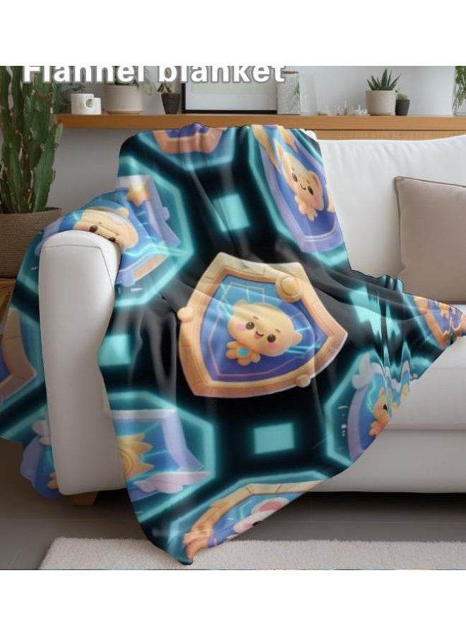 general Flannel thin blanket (warm and comfortable, suitable for sleep, gaming, dust removal and sandproof) 150cm*200cm - 528 - Image 4