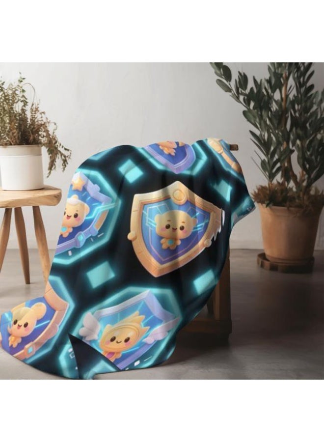 general Flannel thin blanket (warm and comfortable, suitable for sleep, gaming, dust removal and sandproof) 150cm*200cm - 528 - Image 1