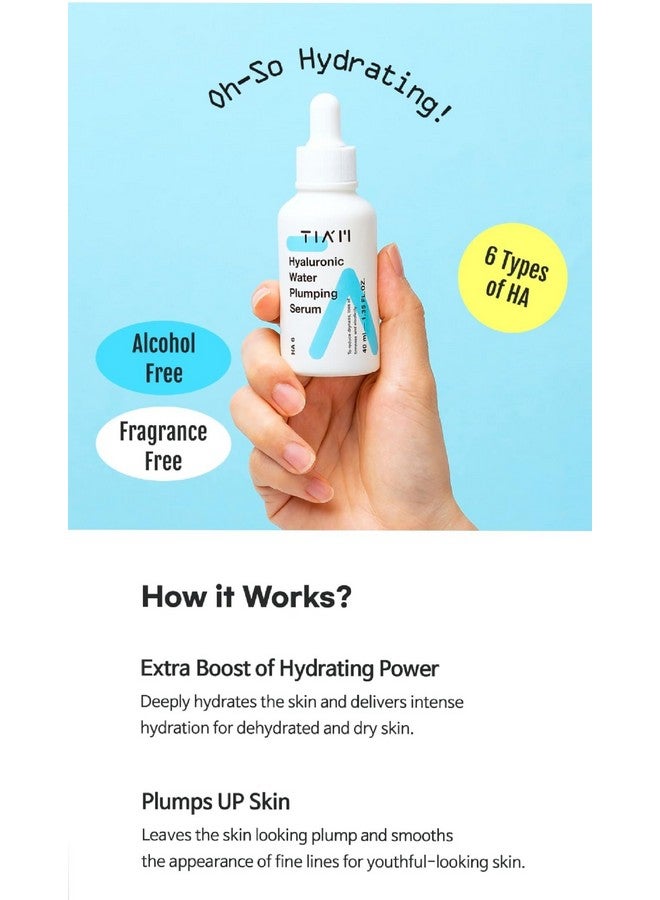 TIA'M TIAM Hyaluronic Acid Korean Serum 40 ml, K-Beauty Hydrating Face Serum with Panthenol, Moisturizing Korean Serum for Combination & Dry Skin - Image 3