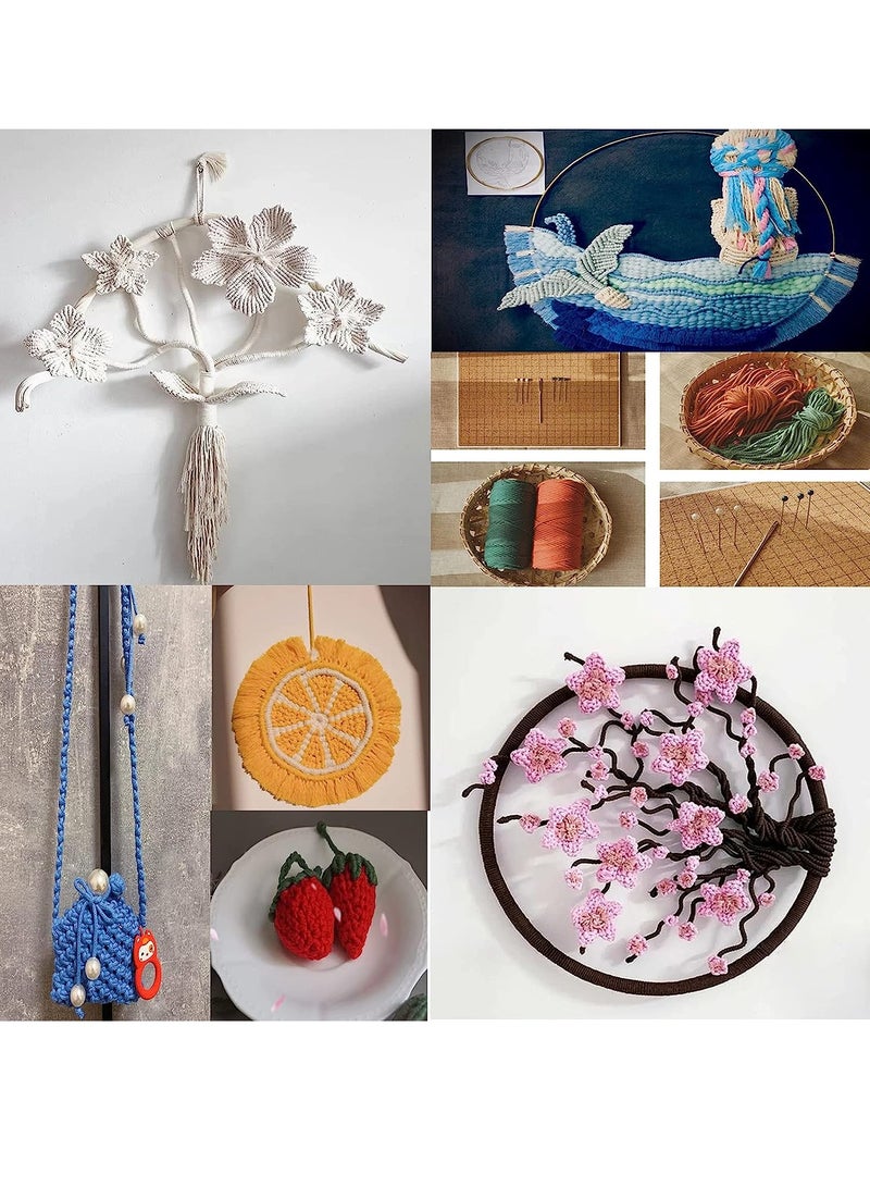 SYOSI Natural Cotton Cord Perfect Macrame Supplies DIY Crafts Cord, 3mm x 109 Yards Macrame Cotton Cord, 4 Ply Twisted Macrame Yarn (White) - Image 4