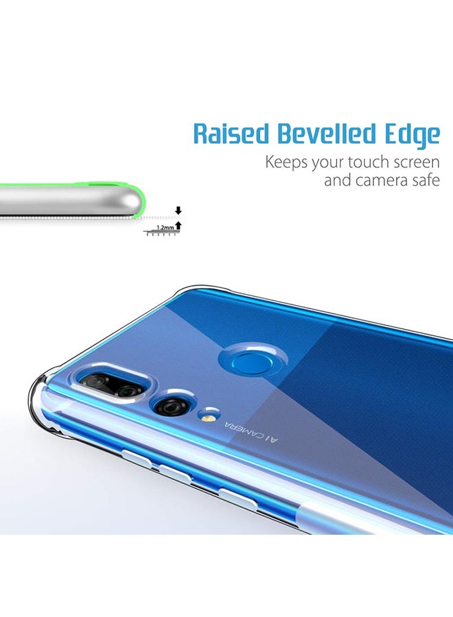 O Ozone Military Grade Clear Case Compatible With Huawei Y9 Prime 2019| Transparent Shockproof Protective Cover | Anti-Yellow Hard PC + Soft TPU Hybrid Case | Drop Protection & Slim Design - Image 2