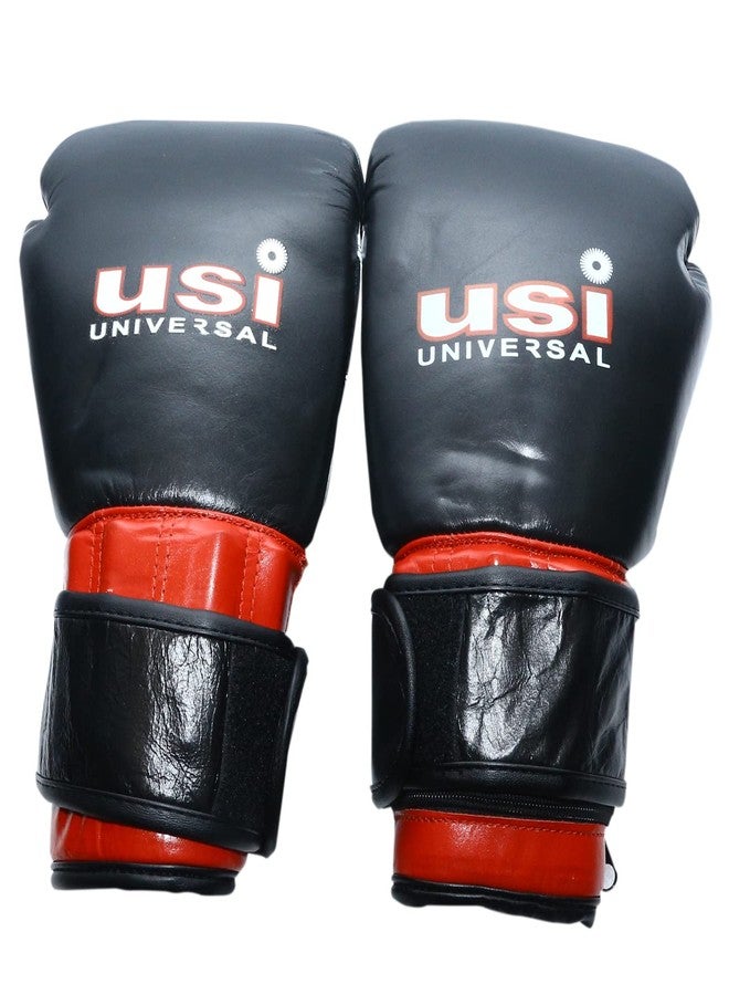 USI UNIVERSAL Boxing Punching Gloves, 618w Weighted Boxing Bag Gloves, Top Grain Hide Leather, Thick Padding of Different Combinations of Layers, Wrap Around Straps for Firm Support - Image 4