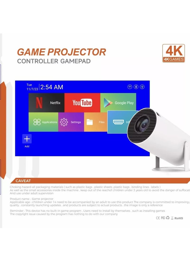 Smartberry - 1080P Wi-Fi Game Projector with Game Controller - Image 1