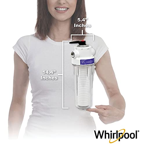 Whirlpool 10 x 2.5 Inch Whole House Water Filtration System WHKF-DWHV, 3/4" Ports, Clear Housing, NSF Certified Water Filter WHKF-GD05 Included - Image 5