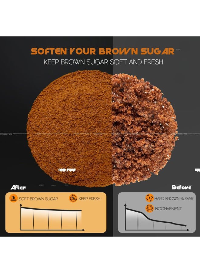 LivLab Brown Sugar Container- 2 Qt/2L Airtight Brown Sugar Keeper Storage Container Flour Container Coffee Canister with Spoon Food Cereal Bins Household for Kitchen Pantry (W-2.0A) - Image 2