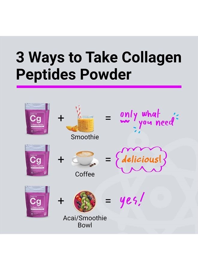 Essential Elements Hydrolyzed Collagen Peptides Powder - Collagen Supplement for Joint, Skin, Hair, & Nail Support - Types I & III - Non-GMO, Hormone-Free, Grass-Fed Collagen Powder - 41 Servings  - Image 3