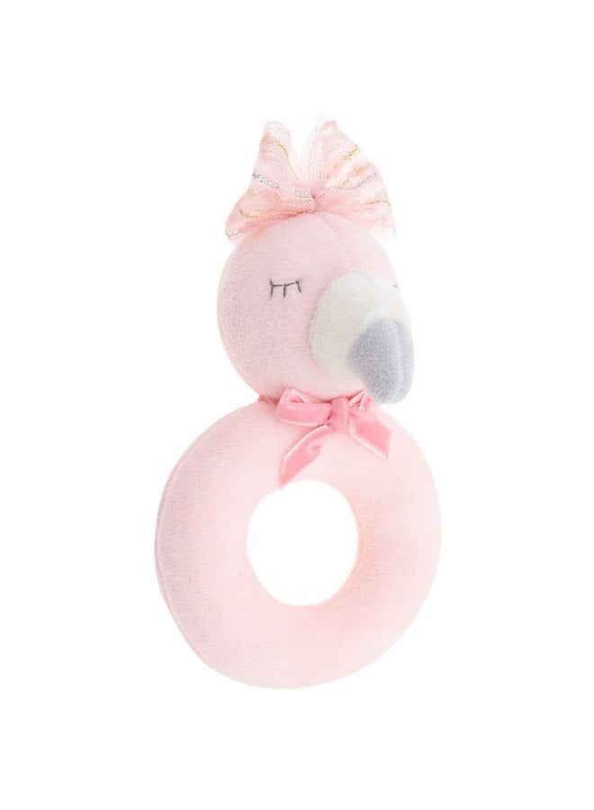 Stephen Joseph Ring Rattle, Flamingo - Image 1