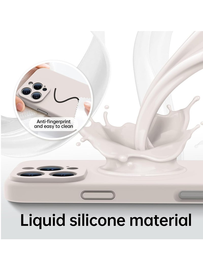 ELTRAZONE iPhone 16 Pro Max Case with 2 Screen Protectors – Liquid Silicone Protective Phone Case (6.9") – Compatible with MagSafe – Upgraded Camera Protection – Rock Grey - Image 5