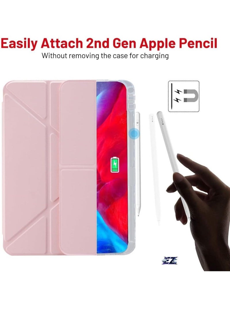 ELTRAZONE iPad Pro 11 Case 2024 (5th Generation, M4) – Pencil Holder, Adjustable Stand, Auto Sleep/Wake, Supports Apple Pencil Pro/USB-C, Slim Protective Case, Pink - Image 2