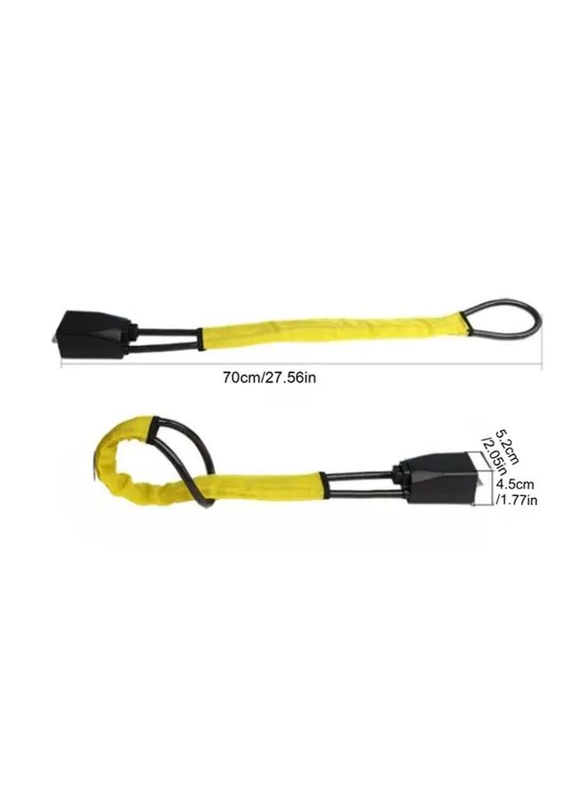 Black Fit Anti Theft Steering Wheel Seat Belt Lock With 2 Keys Heavy Duty Hydraulic Cut Protection Anti Saw Cable Lock For Trucks SUVs Minivans - Image 2