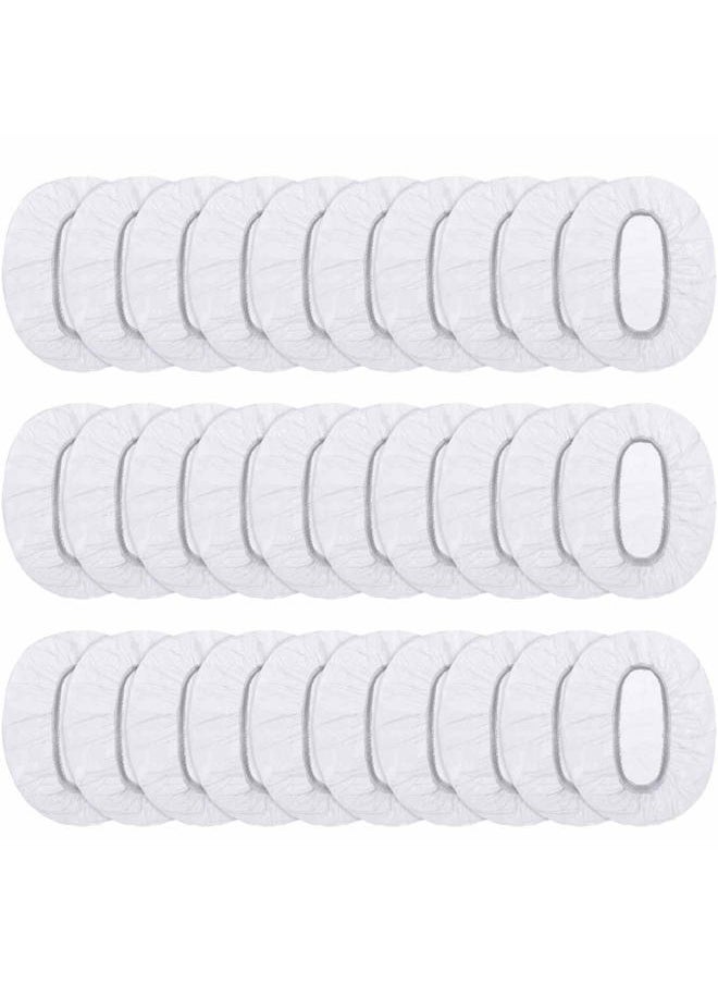 WILLBOND 200 Pack Clear Disposable Ear Protectors Waterproof Ear Covers for Hair Dye, Shower, Bathing  - Image 1