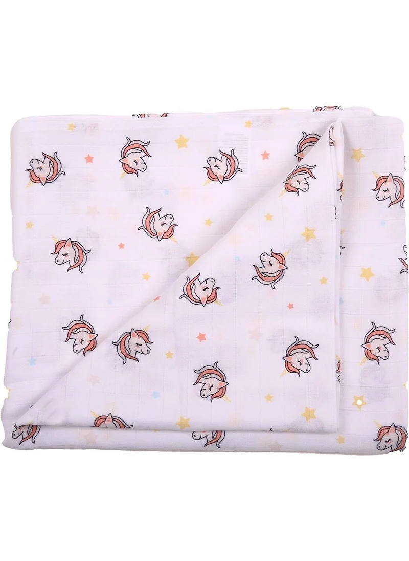 Miespiga Unicorn Printed Single Muslin Blanket