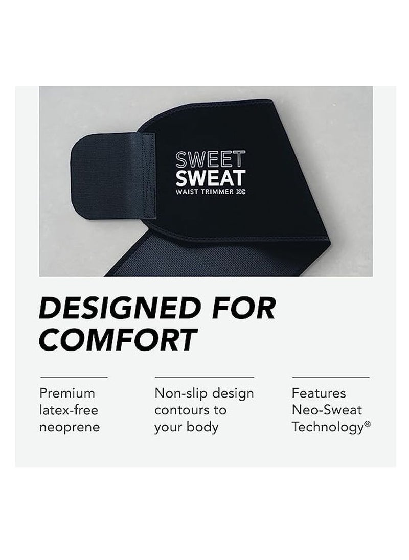 SPORTS RESEARCH - Sweet Sweat Waist Trimmer - Black/Yellow Logo XL - Image 1