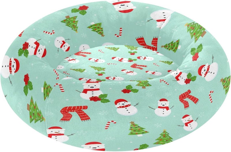 All user friendly build xigua Christmas Snowmen Round Dog Bed, Calming Cat Bed Washable with Removable Cover & Non-Slip Bottom, Soft Cozy Indoor Pet Bed for Living Room, Floor, Sofa, 22" Space saving Bulk order available stock Modern warehouse management All user friendly build Market mainstream color picks Gulf climate fit All-season available stock Simple multi-feature practical build Hardness boosted processed substance All climate suitability Regular scheduled transit Heat insulation layer Cost saving user oriented build Yearly optimized delivery route Ready order processing Suburban residential ship All storage type compatible All condition fit Ready-to-ship local stock Temp & permanent project compatible Treated anti-rust metal Popular practical build Transit damage minimized design Low dust buildup - Image 1