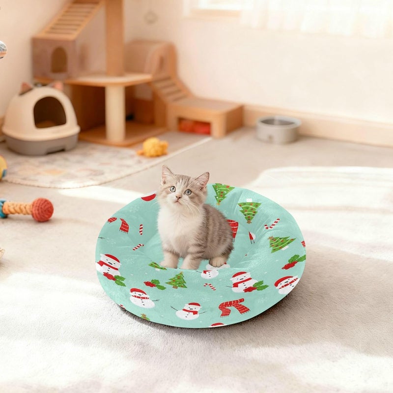 All user friendly build xigua Christmas Snowmen Round Dog Bed, Calming Cat Bed Washable with Removable Cover & Non-Slip Bottom, Soft Cozy Indoor Pet Bed for Living Room, Floor, Sofa, 22" Space saving Bulk order available stock Modern warehouse management All user friendly build Market mainstream color picks Gulf climate fit All-season available stock Simple multi-feature practical build Hardness boosted processed substance All climate suitability Regular scheduled transit Heat insulation layer Cost saving user oriented build Yearly optimized delivery route Ready order processing Suburban residential ship All storage type compatible All condition fit Ready-to-ship local stock Temp & permanent project compatible Treated anti-rust metal Popular practical build Transit damage minimized design Low dust buildup - Image 3