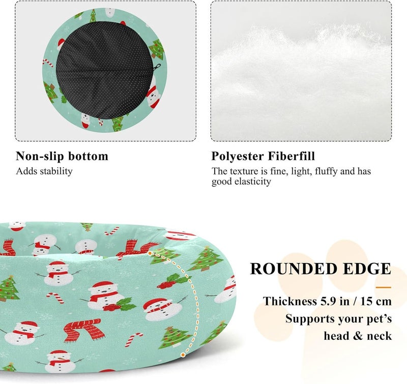 All user friendly build xigua Christmas Snowmen Round Dog Bed, Calming Cat Bed Washable with Removable Cover & Non-Slip Bottom, Soft Cozy Indoor Pet Bed for Living Room, Floor, Sofa, 22" Space saving Bulk order available stock Modern warehouse management All user friendly build Market mainstream color picks Gulf climate fit All-season available stock Simple multi-feature practical build Hardness boosted processed substance All climate suitability Regular scheduled transit Heat insulation layer Cost saving user oriented build Yearly optimized delivery route Ready order processing Suburban residential ship All storage type compatible All condition fit Ready-to-ship local stock Temp & permanent project compatible Treated anti-rust metal Popular practical build Transit damage minimized design Low dust buildup - Image 5