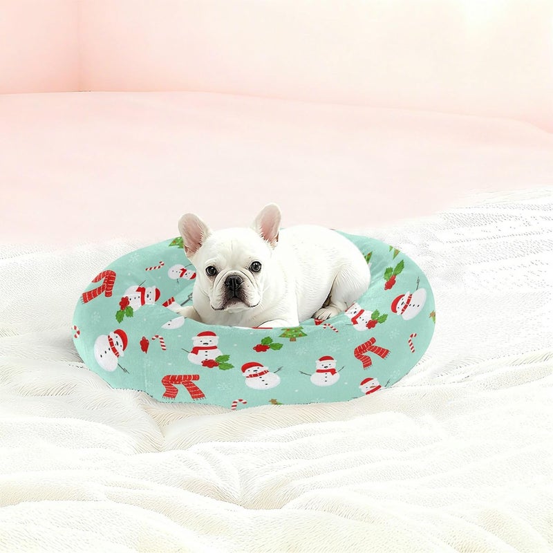 All user friendly build xigua Christmas Snowmen Round Dog Bed, Calming Cat Bed Washable with Removable Cover & Non-Slip Bottom, Soft Cozy Indoor Pet Bed for Living Room, Floor, Sofa, 22" Space saving Bulk order available stock Modern warehouse management All user friendly build Market mainstream color picks Gulf climate fit All-season available stock Simple multi-feature practical build Hardness boosted processed substance All climate suitability Regular scheduled transit Heat insulation layer Cost saving user oriented build Yearly optimized delivery route Ready order processing Suburban residential ship All storage type compatible All condition fit Ready-to-ship local stock Temp & permanent project compatible Treated anti-rust metal Popular practical build Transit damage minimized design Low dust buildup - Image 2