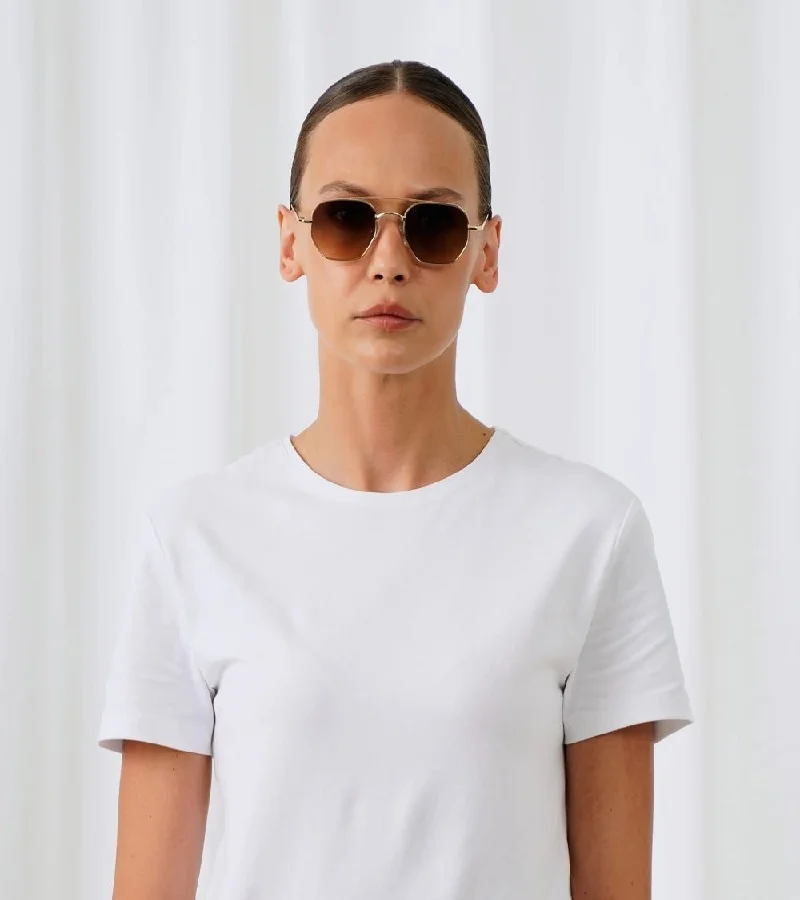 Explicit Poets Gold-Dark Gradient Brown Explicit Poets Unisex Rick Gold-Dark Gradient Brown Stylish Sunglasses, 20EP5  | Best Price UAE