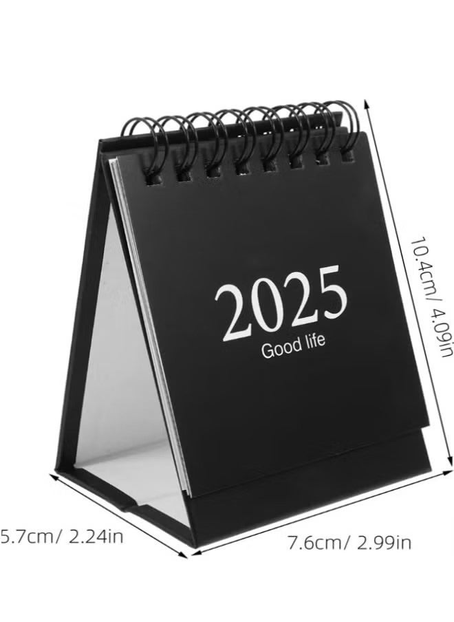 جمورو - تقويم سطح المكتب الصغير، 2024-2025 - يوليو 2024 إلى ديسمبر 2025، تقويم سطح المكتب الصغير، تقويمات الوجه الدائمة، ورق سميك مزدوج الأسلاك مع ملصقات للمنزل والمكتب والمدرسة - Image 1