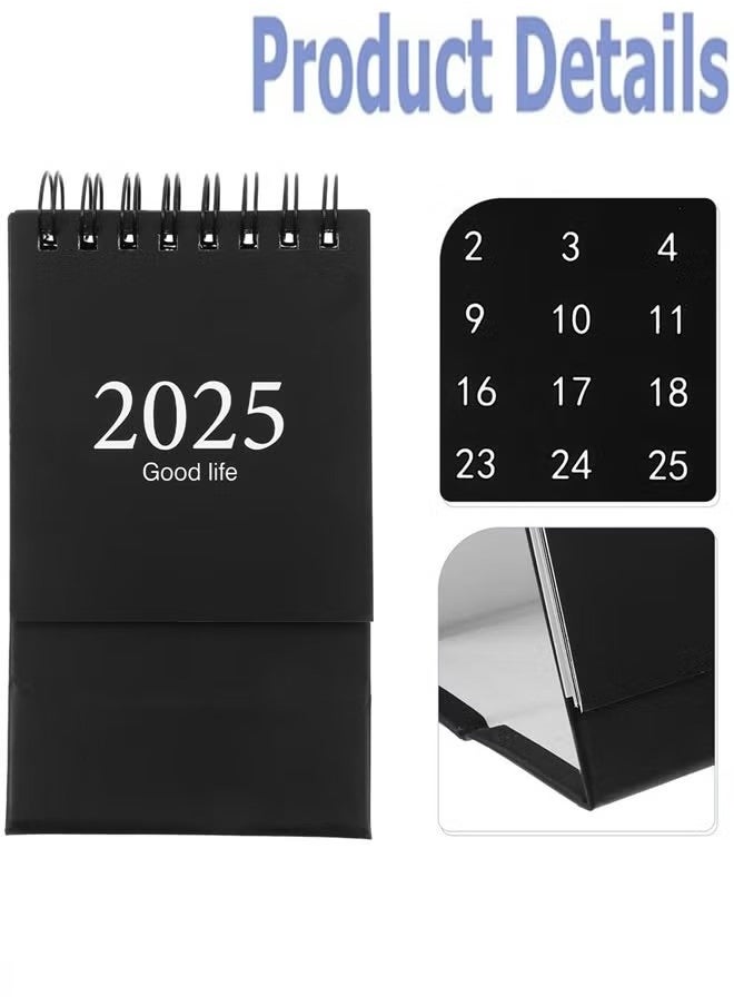 جمورو - تقويم سطح المكتب الصغير، 2024-2025 - يوليو 2024 إلى ديسمبر 2025، تقويم سطح المكتب الصغير، تقويمات الوجه الدائمة، ورق سميك مزدوج الأسلاك مع ملصقات للمنزل والمكتب والمدرسة - Image 1