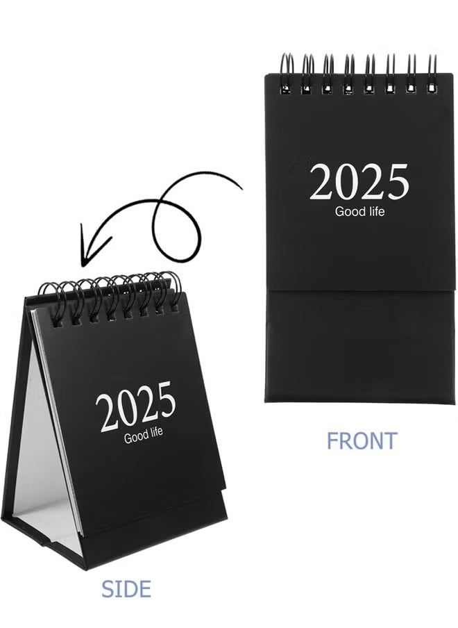 جمورو - تقويم سطح المكتب الصغير، 2024-2025 - يوليو 2024 إلى ديسمبر 2025، تقويم سطح المكتب الصغير، تقويمات الوجه الدائمة، ورق سميك مزدوج الأسلاك مع ملصقات للمنزل والمكتب والمدرسة - Image 1