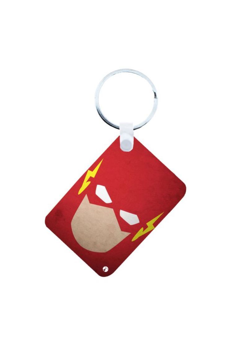 The Flash Printed Keychain Red/Yellow/White