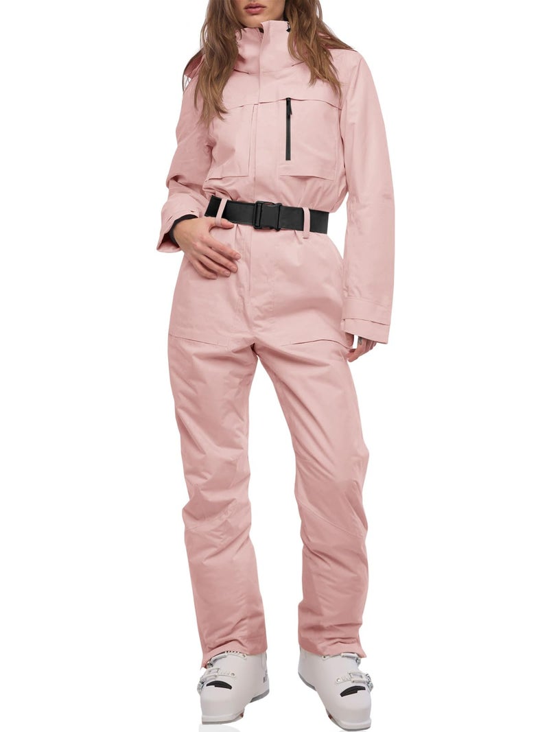 Yousify Womens Ski Suit One Piece Snow Suit Winter Waterproof Outdoor Sports Snowsuit Jumpsuit Snowboard Jacket - Image 1