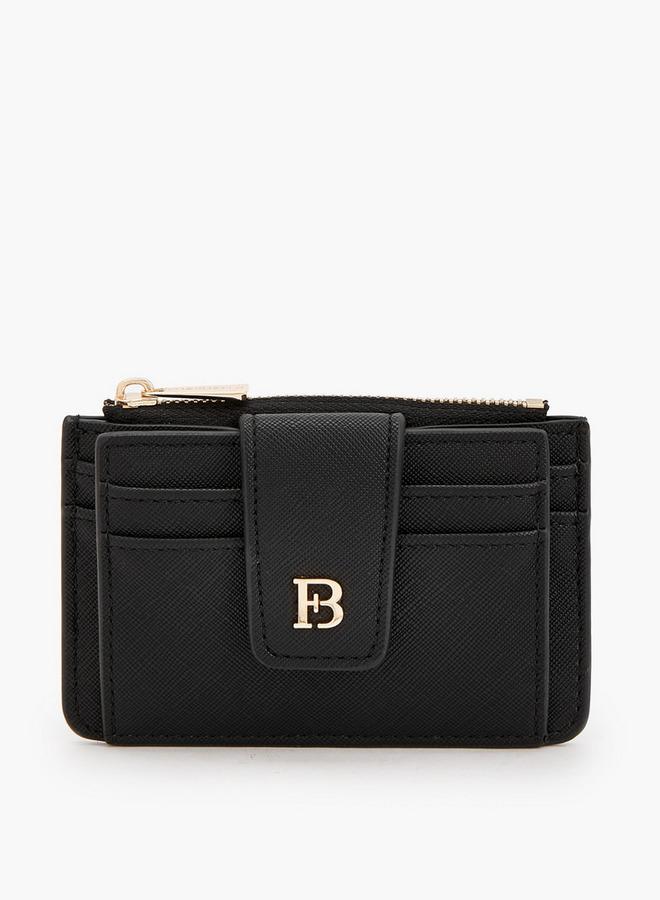 Flora Bella By Shoexpress Solid Card Holder With Zip Pocket - Image 1