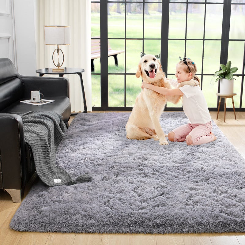 Noahas Door Mat Indoor Entrance2x3 Shaggy Small Grey Area Rugs for EntrywayNonSlip Fluffy Entry Bedroom RugSoft Plush Bedside Throw Kids Carpet
