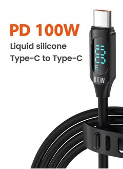 toocki Premium Quality High Speed ​​USB-C to USB-C Cable Rechargeable 100W 5A Display & Data Sync Included 2m  - Image 1