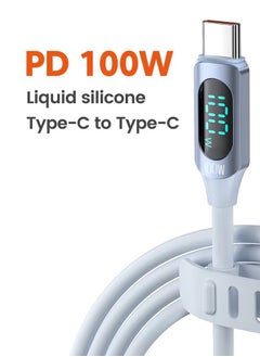 toocki Premium Quality High Speed ​​USB-C to USB-C Cable Rechargeable 100W 5A Display & Data Sync Included 2m  - Image 2