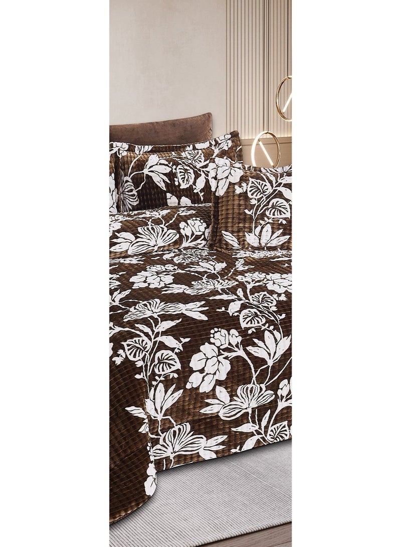 مارك مفرش نفرين سرير شتوي بتصميم مشجر  فخم مقاس 240*260 سم - Image 3