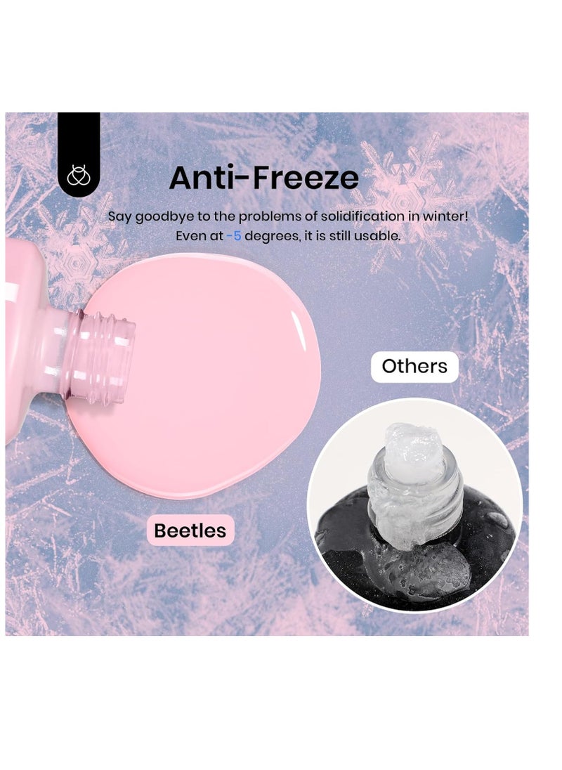 beetles Gel Polish Beetles Gel Polish 15ml Latex Liquid Nail Peel off Cuticle Guard for Nail Polish with Plastic Nail Care Stick for Nail Art Liquid Latex Barrier Protector Nails Design  - Image 5