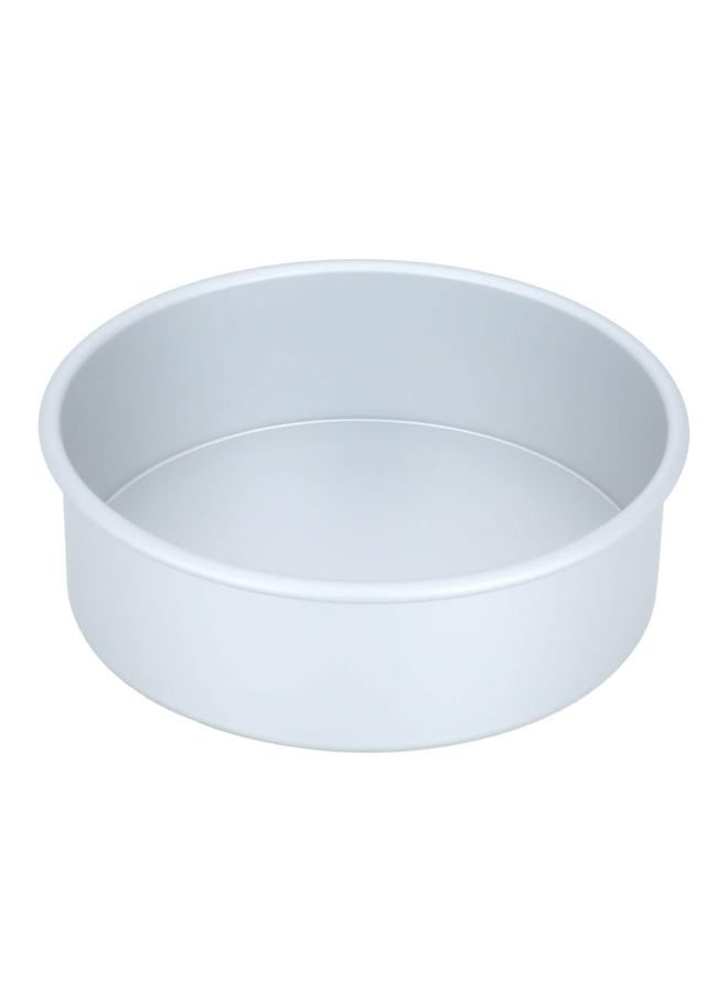 السيف  قالب كيك ألومنيوم من بيك شيف مقاس 10 × 3 بوصة مع قاعدة قابلة للإزالة، فضي - Image 1