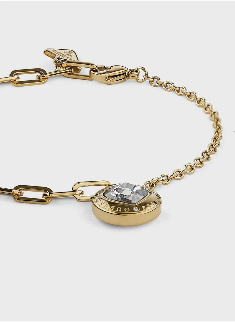 GUESS Chain Heart Bracelet