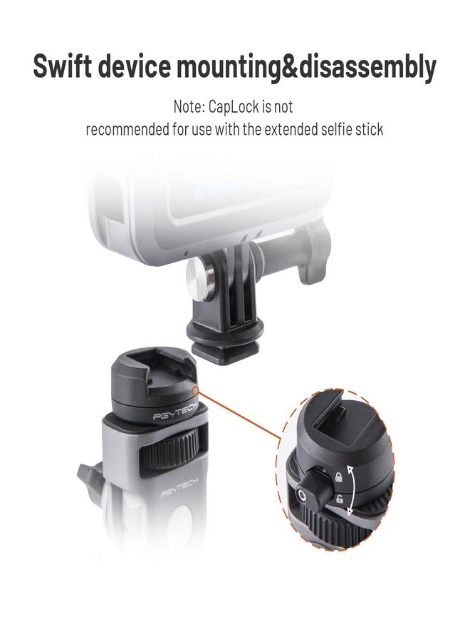 PGYTECH CapLock U-Bolt Mount Aluminum Alloy Bracket for Insta360 Ace Pro 2/X5/X4/X3, 2 Cushion Block Motorcycle Bike Mount with 1/4" Thread for Gopro/Osmo Action/Pocket Action Camera Accessories - Image 4