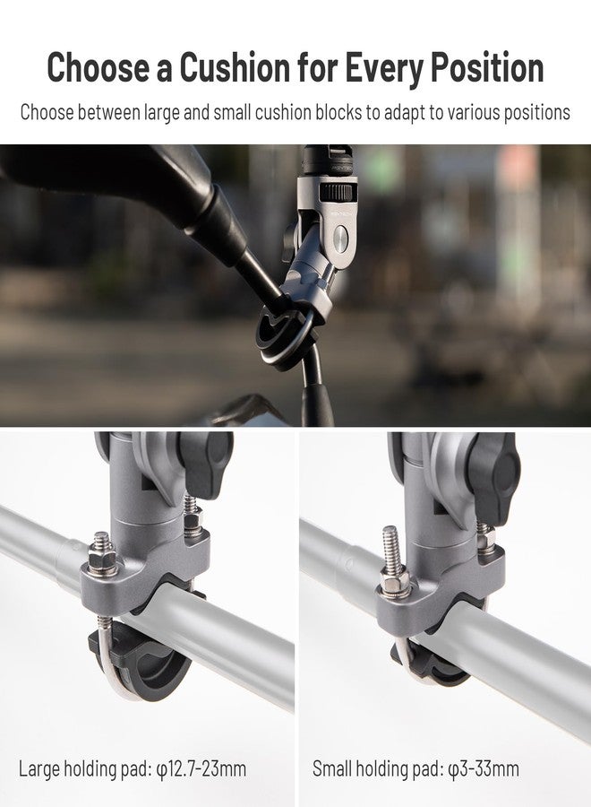 PGYTECH CapLock U-Bolt Mount Aluminum Alloy Bracket for Insta360 Ace Pro 2/X5/X4/X3, 2 Cushion Block Motorcycle Bike Mount with 1/4" Thread for Gopro/Osmo Action/Pocket Action Camera Accessories - Image 3