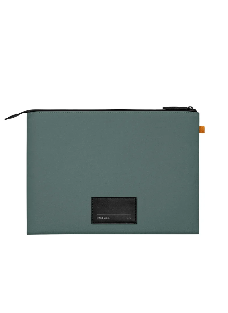 Native Union Stow Lite Sleeve for Apple MacBook Pro 14” – Slim & Lightweight Sleeve 360-Degree Protection – Compatible w/ MacBook Pro 14" M3 & MacBook Air 13" M1/M2 - Slate Green