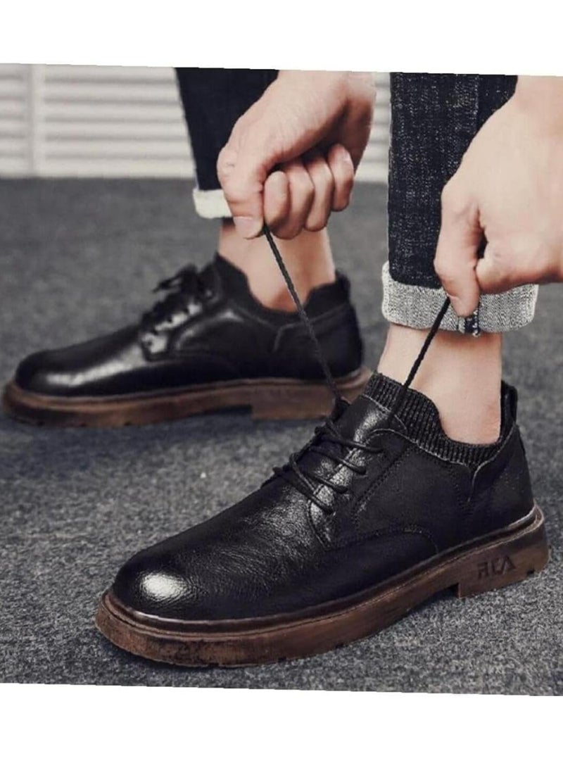 Oasisgalore 4 Pairs Round Black Waxed Shoe Laces Waterproof Shoelaces for All Dress Shoes - Image 5