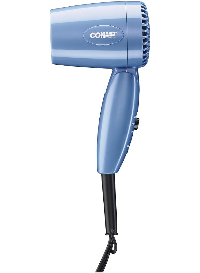 CONAIR - Travel Hair Dryer With Dual Voltage, 1600W Compact Hair Dryer With Folding Handle, Travel Blow Dryer - Image 1