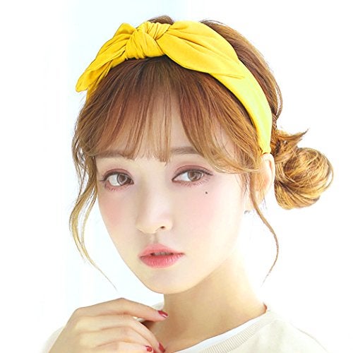 Miayon Women Hair Bands Bows Knot Headbands Rabbit Ear Headwraps Turban Hairband Hair Accessories 10pcs Solid Color for Woman Girls - Image 5