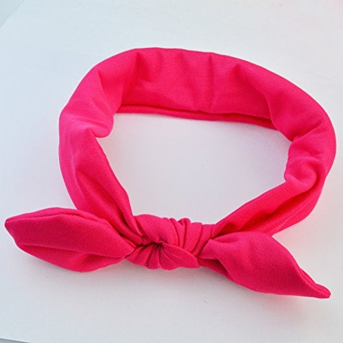 Miayon Women Hair Bands Bows Knot Headbands Rabbit Ear Headwraps Turban Hairband Hair Accessories 10pcs Solid Color for Woman Girls - Image 4