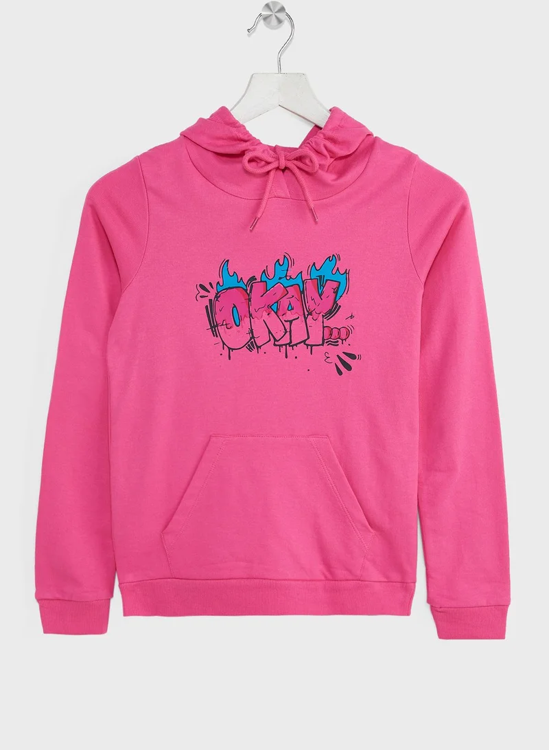 Pinata Girls Casual Printed Hoodie