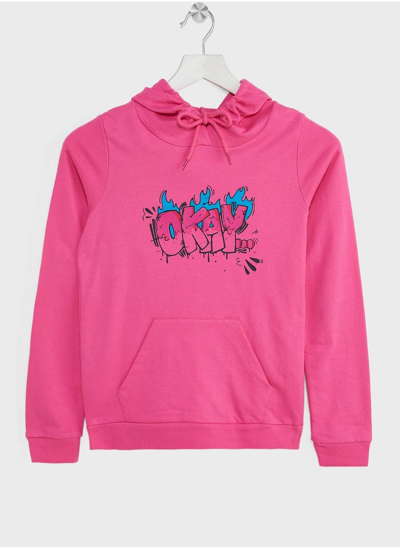 Pinata - Girls Casual Printed Hoodie - Image 1